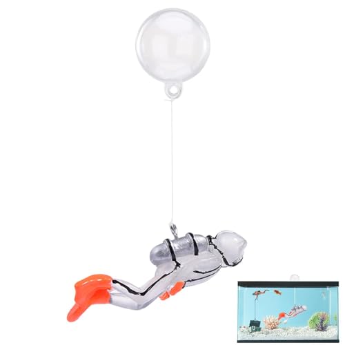 Ynnhik Schwimmende Aquariendekorationen - Resin Fish Drive Ball Dekorationen für Tank - Aquarium Dekoration Aquarium Taucher Aquarium Aquarium Taucher Schwimm Fisch Spielzeug von Ynnhik