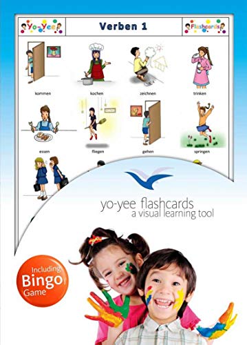 Yo-Yee Flashcards Bildkarten Verben mit Bingospiel für den Sprachunterricht - Set 1 - Zur Sprachförderung in Kita, Kindergarten, Schulen und Logopädie von Yo-Yee Flashcards