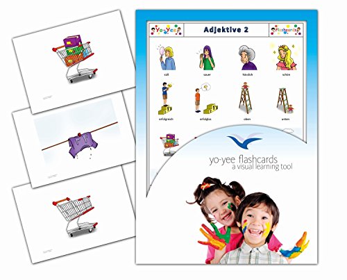 Yo-Yee Flashcards Bildkarten für den Deutschunterricht - Adjektive 2 - Erweitere spielerisch Grundwortschatz, Satzbau und Grammatik - Für Kita, Kindergarten, Grundschule oder Logopädie von Yo-Yee Flashcards