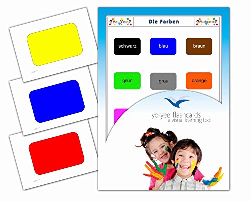 Yo-Yee Flashcards Bildkarten zur Sprachförderung - Farben - Erweitere spielerisch Grundwortschatz, Satzbau und Grammatik - Für Kita, Kindergarten, Grundschule oder Logopädie von Yo-Yee Flashcards