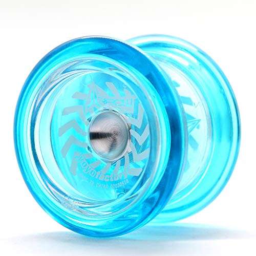 YoyoFactory Arrow Yo-Yo Mit Extra Kugellager Und Schnur - BLAU (Vom Anfänger Zum Profi, Moderne Leistung YoYo) von YoYo Factory