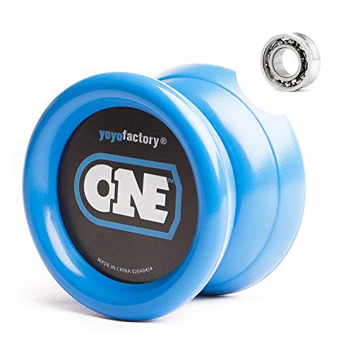 YoyoFactory ONE Yo-Yo - BLAU (Vom Anfänger Zum Profi, Moderne Leistung YoYo, Metall Kugellager, Schnur und Anleitung Enthalten) von YoYo Factory