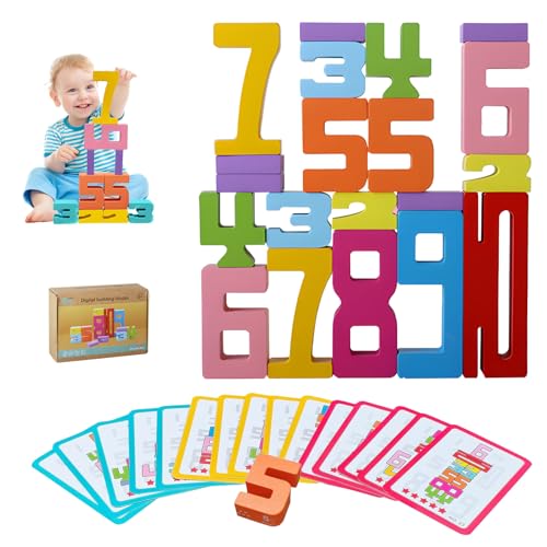 Yoedge 20 Stück Number Blocks Holzspielzeug-Montessori Zahlenbausteine ab 3 Jahre mit Rechenkarten – Naturholzbausteine für mathematisches Denken Lernen, Numbers Puzzle für Jungen & Mädchen Yoedge 20 Stück Number Blocks Holzspielzeug-Montessori Zahlenbausteine ab 3 Jahre mit Rechenkarten – Naturholzbausteine für mathematisches Denken Lernen, Numbers Puzzle für Jungen & Mädchen von Yoedge