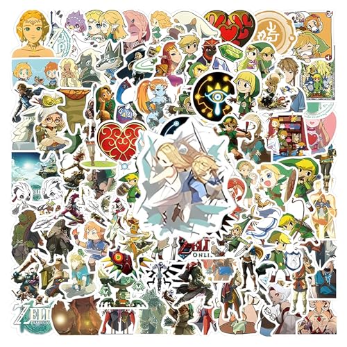 100PCS Anime Game Aufkleber, Cartoon Vinyl Wasserdichte Aufkleber für Wasserflaschen, Laptops, Gepäck, Autos, Fahrräder,Coole Games Sticker Spielaufkleber, für Jugendliche Kinder Erwachsene von Yoimckay