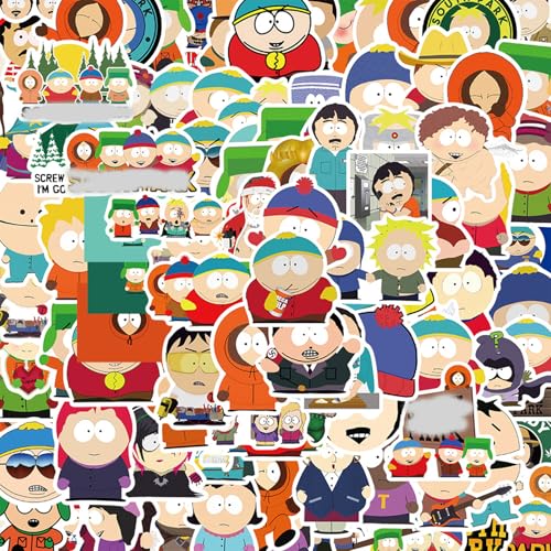 100pcs Anime Vinyl Sticker Set, Cute Cartoon Stickers Aufkleber, Coole Klassische Wasserdichte Cartoon-Aufkleber, für Laptop Skateboard Koffer Helm Motorrad Auto, für Teenager, Kinder, Jungen von Yoimckay