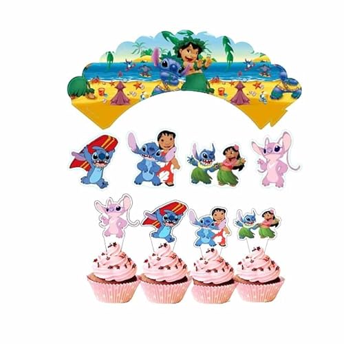 24 Stück Cute Cartoon Tortenaufsätze für Kinder,Kawaii Anime Animal Karikatur Kuchenaufsätze Cupcakes Geburtstagskuchen und Muffins,Funny Cake Toppers Tortendeko Thema Partyzubehör Tortenaufleger von Yoimckay