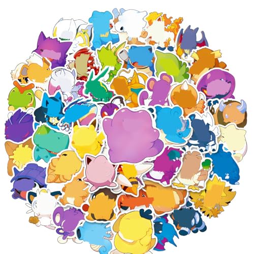 50PCS Kawaii Anime Aufkleber Kinder, Niedliche Cartoon Anime Wasserdicht Vinyl Stickers,DIY Dekoration für Wasserflasche, Laptop, Telefon, Gepäck, Skateboard, für Erwachsene, Teenager, Mädchen von Yoimckay