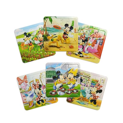 Anime Cartoon Motive Puzzle, 6 in 1 Puzzle Kinderpuzzle, Rahmenpuzzle, Bilds Puzzles, Gehirntraining Spielzeug Lernspielzeug Puzzle für Jungen Mädchen Kinder ab 3 4 5 Jahre von Yoimckay