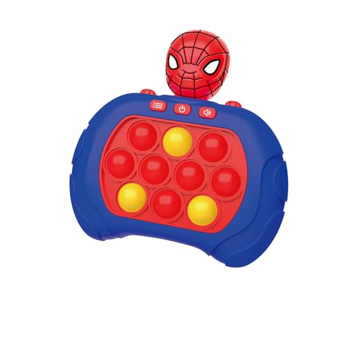 Cartoon Anime Spider Quick Push Bubble Game, Speed Push Spiel, Pop It Game Fidget Spielzeug, Fidgets Spielzeug, Quick Push Spielzeug mit Lichtern,Bubble Sensory Squeeze Toys,für Jungen & Mädchen von Yoimckay