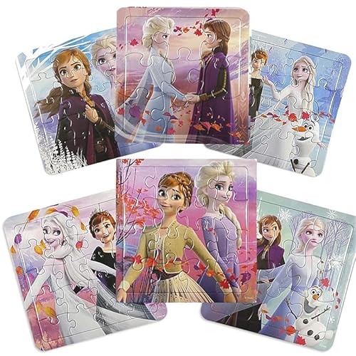 Cartoon Puzzle Kinder ab 3 4 5 Jahre, Anime Prinzessin 6 in 1 Kinderpuzzle, Puzzle Gehirntraining Spielzeug für Kinder, Kinderpuzzle Rahmenpuzzle für Jungen Mädchen ab 3 4 5 Jahren von Yoimckay