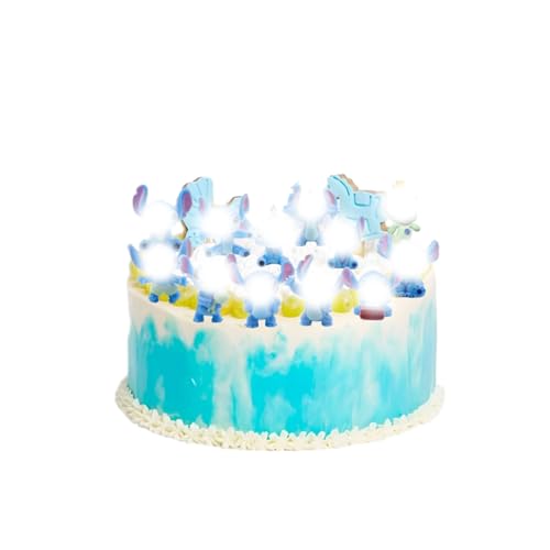 Cute Torte Topper Kinder,12 Stück Anime Figuren Tortendeko,Geburtstag Kuchendekoration,Geburtstags Dekoration Party liefert,Cupcake-Figuren,Cartoon-Tortenaufleger,Deko Torte Mädchen Junge von Yoimckay