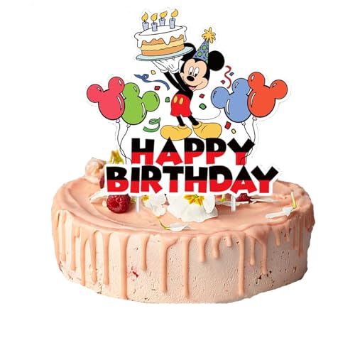 Mouse Kuchen Topper, Cartoon Tortendeko,Cake Topper Set, Anime Kuchen Deko Kindergeburtstag, Birthday Cupcake Topper, für Kinder Baby Party Geburtstag Party Dekoration von Yoimckay