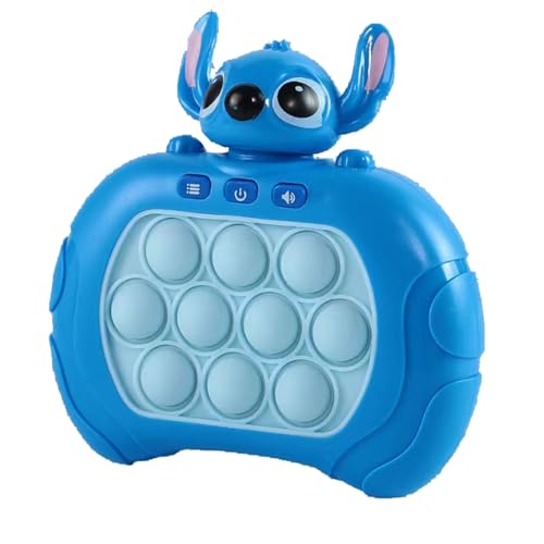 Stitch Pop Push Spiel,Stitch Fidgets Spielzeug,Speed Push Spiel, Schnelles Push Spiel für Erwachsene, Quick Push Spielzeug mit Lichtern, Lustige Geschenke für Jungen & Mädchen(Blau) von Yoimckay