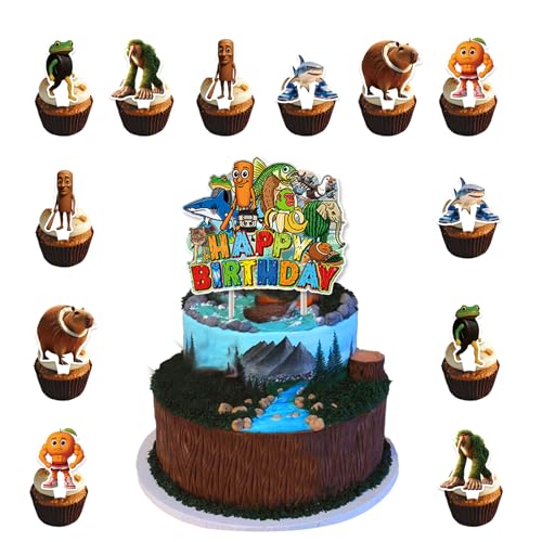 Yoimckay 13 Stück Tortendeko Italien Brainrot, Tung Tung Tung Sahur Tortenaufleger Geburtstag, Lustig Brainrot Figuren Cake Topper für Geburtstagsdeko, Party Kuchen Dekoration Supplies für Kinder Yoimckay 13 Stück Tortendeko Italien Brainrot, Tung Tung Tung Sahur Tortenaufleger Geburtstag, Lustig Brainrot Figuren Cake Topper für Geburtstagsdeko, Party Kuchen Dekoration Supplies für Kinder von Yoimckay