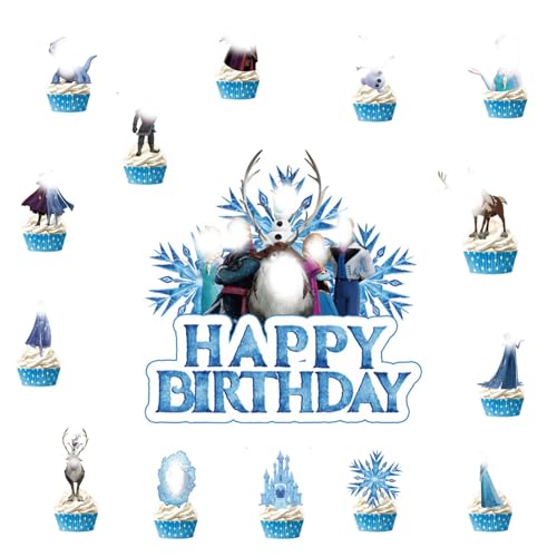 Yoimckay 15 Stück Cartoons Kuchen Topper, Kinder Tortendeko, Cute Prinzessin Cake Topper, Kawaii Anime Tortendeko, Thema Partyzubehör Tortenaufleger für Kinder Jungen Mädchen von Yoimckay