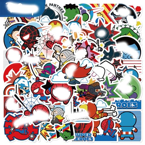 Yoimckay 50 Stück Aufkleber für Kinder, Wasserfeste Stickers Set für Kinder Jugendliche, Anime Stickers, für Laptop Skateboard Computer Wasserflaschen Motorrad Gepäck von Yoimckay