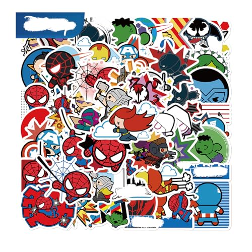 Yoimckay 50 Stück Aufkleber für Kinder, Wasserfeste Stickers Set für Kinder Jugendliche, Anime Stickers, für Laptop Skateboard Computer Wasserflaschen Motorrad Gepäck von Yoimckay