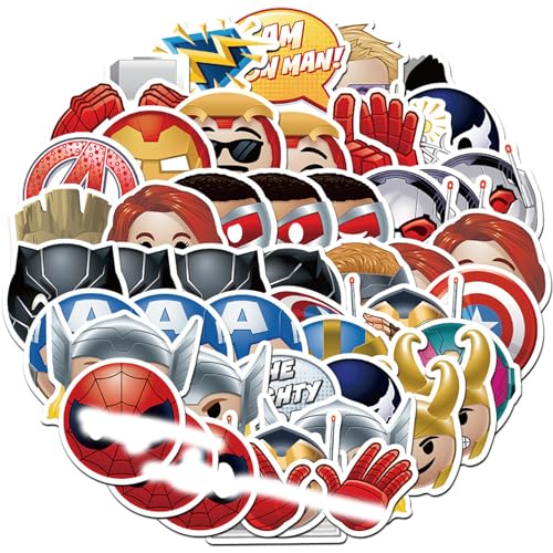 Yoimckay Anime Aufkleber 50 Pcs für Koffer, Cartoon Wasserdicht Aufkleber für Kinder Erwachsene, Aufkleber Stickers Jungen, für Laptop Skateboard Computer Wasserflaschen Motorrad Gepäck von Yoimckay