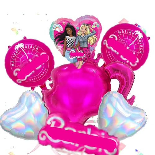 Yoimckay Set mit 7 Luftballons aus Aluminium für Kindergeburtstag, Partydekoration, Prinzessin, Cartoon-Luftballons, Helium, Geburtstagsdekoration, Partyzubehör für Kinder Yoimckay Set mit 7 Luftballons aus Aluminium für Kindergeburtstag, Partydekoration, Prinzessin, Cartoon-Luftballons, Helium, Geburtstagsdekoration, Partyzubehör für Kinder von Yoimckay