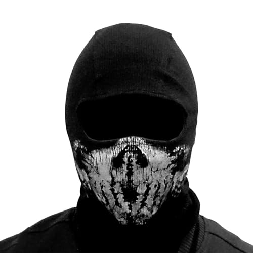 Yoimckay Unisex Ghost Print Stocking Balaclava Mask Good For War Game Halloween Cosplay Surprise Mask Skull for Ghost Motorcycle masks Face mask Black Yoimckay Unisex Ghost Print Stocking Balaclava Mask Good For War Game Halloween Cosplay Surprise Mask Skull for Ghost Motorcycle masks Face mask Black von Yoimckay