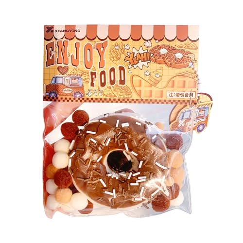 Lebensmittel-Quetschspielzeug | Sensorisches Zappelspielzeug für Kinder | Waffel-Donut-Dessert-Zappelspielzeug für Jugendliche, Partygeschenke für das Klassenzimmer J von Yokawe