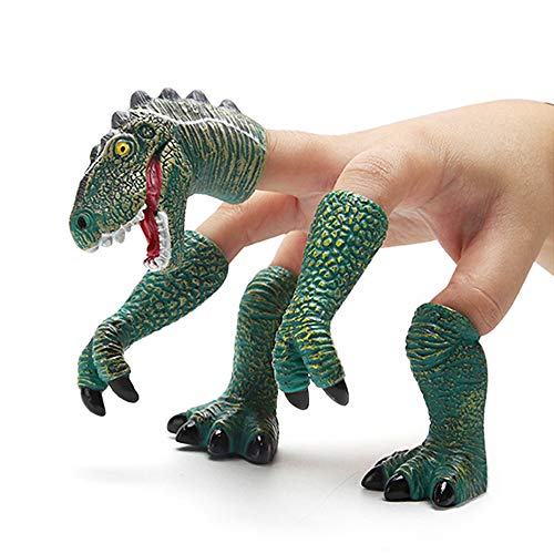 Yolococa Dinosaurier Fingerpuppe T-rex Puppen Dinosaurier Spielzeug Tier Handpuppen für Kinder von CreepyParty