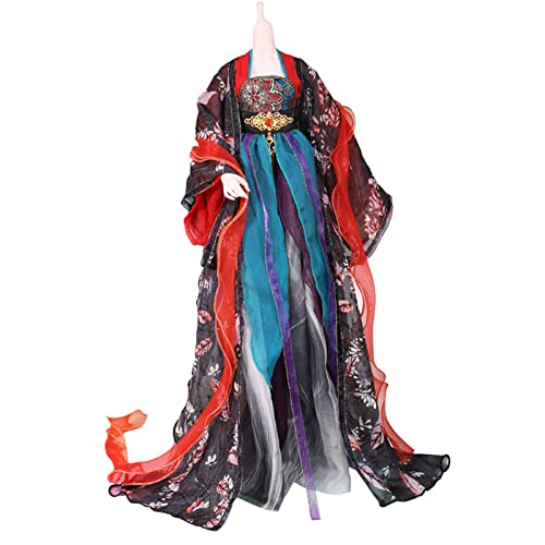 YolvRy 1/3 BJD Doll Clothes - Chinesisches Hanfu Kleid für 60 cm große Puppen - Rot - Inkl. Chinesischer Hanfu Anzug - Traditionelle chinesische Themen von YolvRy