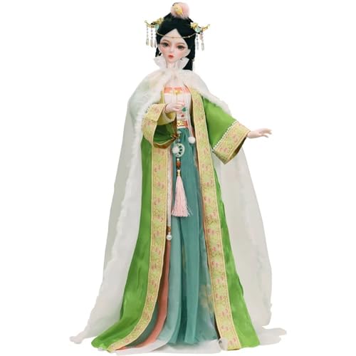 1/3 BJD Puppenkleidung - Chinesisches Hanfu Kleid Ball Gelenk Puppe Prinzessin Kleid 1/3 BJD Puppen Zubehör Geschenk für Mädchen (D) von YolvRy