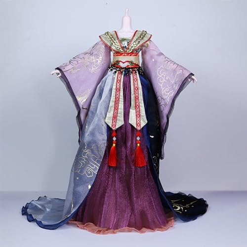 1/3 BJD Puppenkleidung - Chinesisches Hanfu Kleid Ball Gelenkpuppe Prinzessin Kleid 1/3 BJD Puppen Zubehör Geschenk für Mädchen (L) von YolvRy