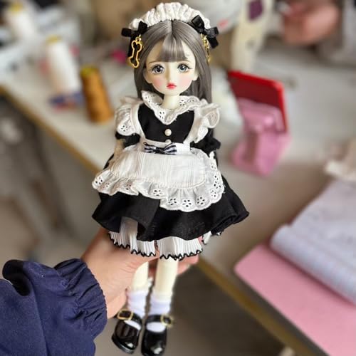 YolvRy Cute Make Up 1/6 BJD Doll, 12 Inch Ball Jointed Doll, Gift for Girls Kids Children von YolvRy