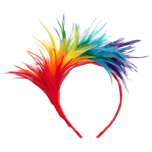 20er Jahre Stirnband Feder Haarreif Haarband Fascinator Feather Headband Kopfbedeckung für Karneval Vinatge Party Cosplay Halloween (3 colors) (Mehrfarbig) von Yolyoo