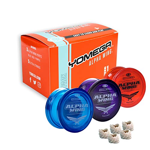 Yomega 3X Alpha Wing Yoyo, fixed axle yo-yo designed for beginner. string trick play and fixed axle Enthusiasts! von Yomega