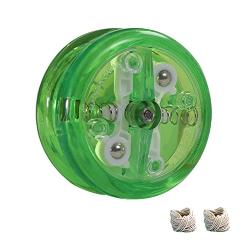 Yomega DAS ORIGINAL Brain - Professionelles Yoyo für Kinder und Anfänger, reaktionsschneller Automatische Rückkehr Yo Yo am besten für Seiten Tricks + zusätzliche 2 Seiten (grün) von Yomega