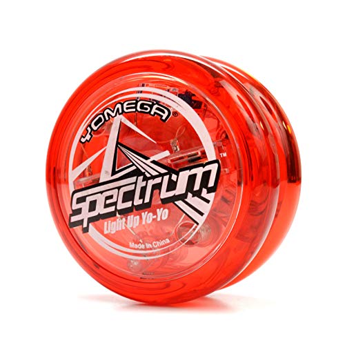 Yomega Spectrum beleuchtet den Fireball-Transaxle YoYo mit LED-Leuchten für mittlere, fortgeschrittene und Profi Level Seitentrickspiele + zusätzliche 2 Seiten von Yomega