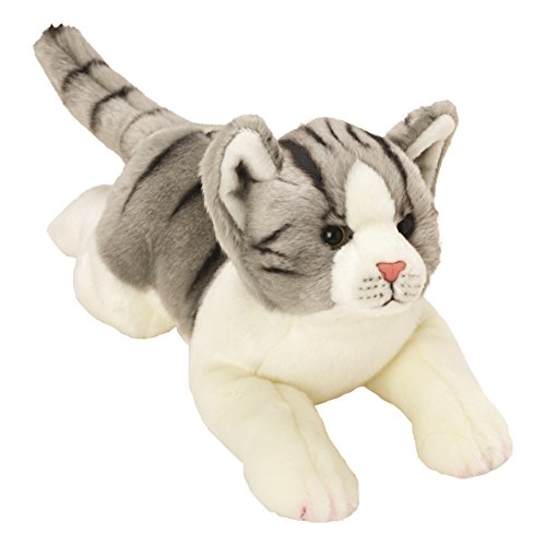 Yomiko 12074 - Suki Gifts Plüschtier Tigerkatze Katze, 36 cm, grau von Suki Gifts