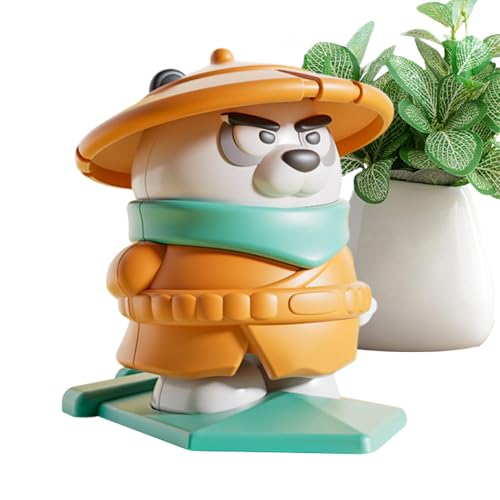 Yonuaret Clockwork Animal Toy, Aufwickeln für Kinder | Panda Panda Wind-up-Modell für Kinder,Eltern-Kind-Interaktions-Bildungsspielzeug für Reisen, Schule, Schlafsaal, Arbeitsbereich im Freien, zu von Yonuaret