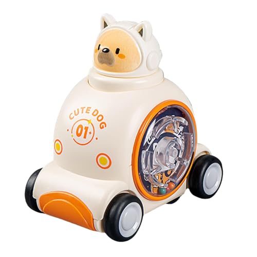 Yonuaret Drücken und Go Car, Push Car Toy - Drücken Sie und gehen Sie EIN kleines Cartoon -Rennwagen,Reiseaktivitäten geschäftige Würfelspielzeug, Bildungslernaktivitäten für Weihnachtsgeburtstage von Yonuaret