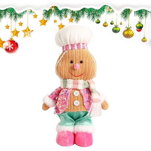 Yonuaret Gingerbread Man Plüschfigur | Weihnachtliche Plüschtiere - Kuschelig Weiches Stofftier Deko Geschenk Für Kinder Mädchen Familie Yonuaret Gingerbread Man Plüschfigur | Weihnachtliche Plüschtiere - Kuschelig Weiches Stofftier Deko Geschenk Für Kinder Mädchen Familie von Yonuaret