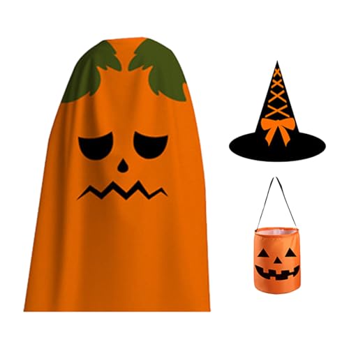 Yonuaret Kinder Kürbiskostüm - Halloween Cosplay Outfit,Kleidungsset für Rollenspiel an Feiertagen für und Mädchen für schulische Aktivitäten, Familienfeste, Halloween und festliche Yonuaret Kinder Kürbiskostüm - Halloween Cosplay Outfit,Kleidungsset für Rollenspiel an Feiertagen für und Mädchen für schulische Aktivitäten, Familienfeste, Halloween und festliche von Yonuaret