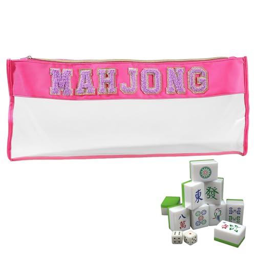 Yonuaret Mahjong Aufbewahrungstasche | Große Mahjong Zubehörbeutel mit Reißverschluss | Tragbar Aufbewahrung Für Alle Altersgruppen Familienabende Spieleabend Partys Yonuaret Mahjong Aufbewahrungstasche | Große Mahjong Zubehörbeutel mit Reißverschluss | Tragbar Aufbewahrung Für Alle Altersgruppen Familienabende Spieleabend Partys von Yonuaret