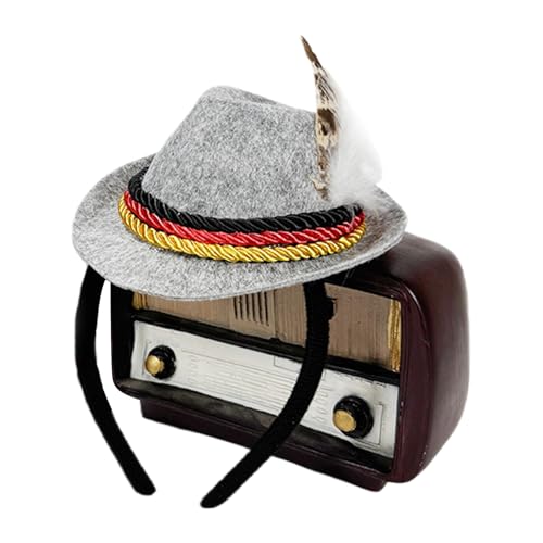 Yonuaret Oktoberfest Kopfband Hutstil - Bierfest Kopfbedeckungen - Filz Retro Kopfschmuck für Erwachsene Halloween Partys Yonuaret Oktoberfest Kopfband Hutstil - Bierfest Kopfbedeckungen - Filz Retro Kopfschmuck für Erwachsene Halloween Partys von Yonuaret