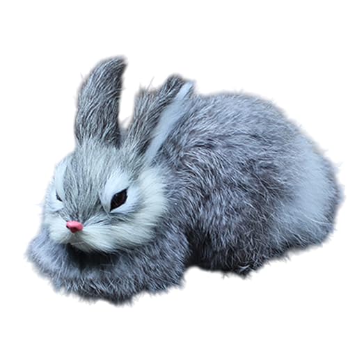 Yonuaret Plüschtier Hase - Realistische Plüschfigur Tischdekoration - Weicher Schlafbegleiter Kuscheltier Modell Für Wohnzimmer Schlafzimmer Kinderzimmer Yonuaret Plüschtier Hase - Realistische Plüschfigur Tischdekoration - Weicher Schlafbegleiter Kuscheltier Modell Für Wohnzimmer Schlafzimmer Kinderzimmer von Yonuaret