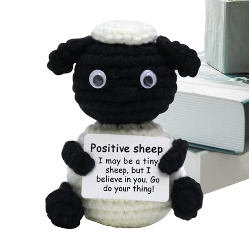 Yonuaret Positive Häkel-Tiere - Kuschelige Häkelschafe,Weiche Wohnkultur Für Wohnzimmer Schlafzimmer Büro Fensterbank Schreibtisch Bücherregal Meditation Neuer Job Kollegen Yonuaret Positive Häkel-Tiere - Kuschelige Häkelschafe,Weiche Wohnkultur Für Wohnzimmer Schlafzimmer Büro Fensterbank Schreibtisch Bücherregal Meditation Neuer Job Kollegen von Yonuaret