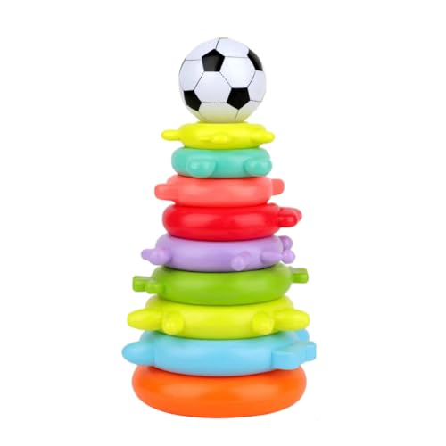 Yonuaret Ringstapelspiel - Regenbogen Balancier Stapelspiel für Kinder - Buntes Lernspielzeug für Kleinkinder Mädchen Kinder Jugendliche Yonuaret Ringstapelspiel - Regenbogen Balancier Stapelspiel für Kinder - Buntes Lernspielzeug für Kleinkinder Mädchen Kinder Jugendliche von Yonuaret