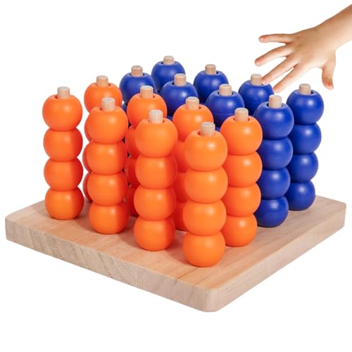 Yonuaret Vier Gewinnt Spiel,Vier Gewinnt Holz Schachbrett Spiel - Pädagogisches Denkspiel Für Familie Schule Geburtstag Yonuaret Vier Gewinnt Spiel,Vier Gewinnt Holz Schachbrett Spiel - Pädagogisches Denkspiel Für Familie Schule Geburtstag von Yonuaret