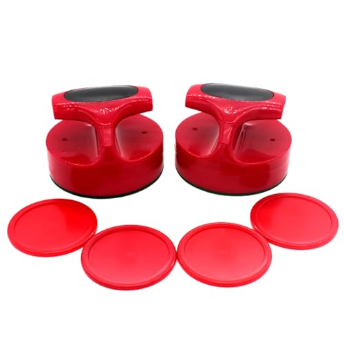 Yooghuge Air Hockey Pucks Und Paddel Ersatz 94 Mm Air Tischhockey Spielschieber Mit 4 Pucks Für Spieltische Ausrüstungsteil Unterhaltungsausrüstung von Yooghuge