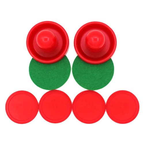 Yooghuge Air Hockey Schieber Und Air Hockey Pucks Ersatz Für Spieltische Tolle Torgriffe Paddel Ersatzzubehör Air Hockey Tischzubehör von Yooghuge