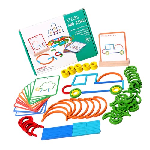 Yooghuge Kreatives Stapelringe Und Sticks Puzzle Baustein Frühes Lernen Spielzeug Für Kleinkind Logische Denkstrapa Training Frühes Lernform Sortierspielzeug Yooghuge Kreatives Stapelringe Und Sticks Puzzle Baustein Frühes Lernen Spielzeug Für Kleinkind Logische Denkstrapa Training Frühes Lernform Sortierspielzeug von Yooghuge