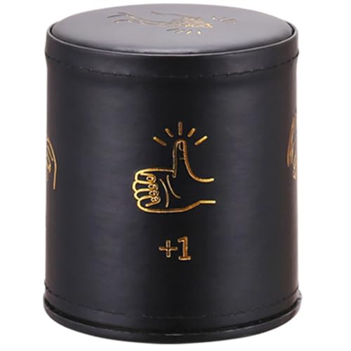 Yooghuge PU Leder Würfel Tasse Hand Muster Würfel Shaker Tasse Ruhig Shaker Tasse Pubs Würfel Spiel Party Versorgung von Yooghuge