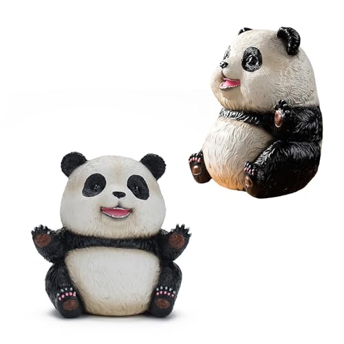 Yooghuge Realistische Chinesische Panda Miniaturen Pädagogisches Spielzeug Schöne Panda Miniaturen Niedliche Panda Zimmer Büro Dekorationen Panda Statue von Yooghuge